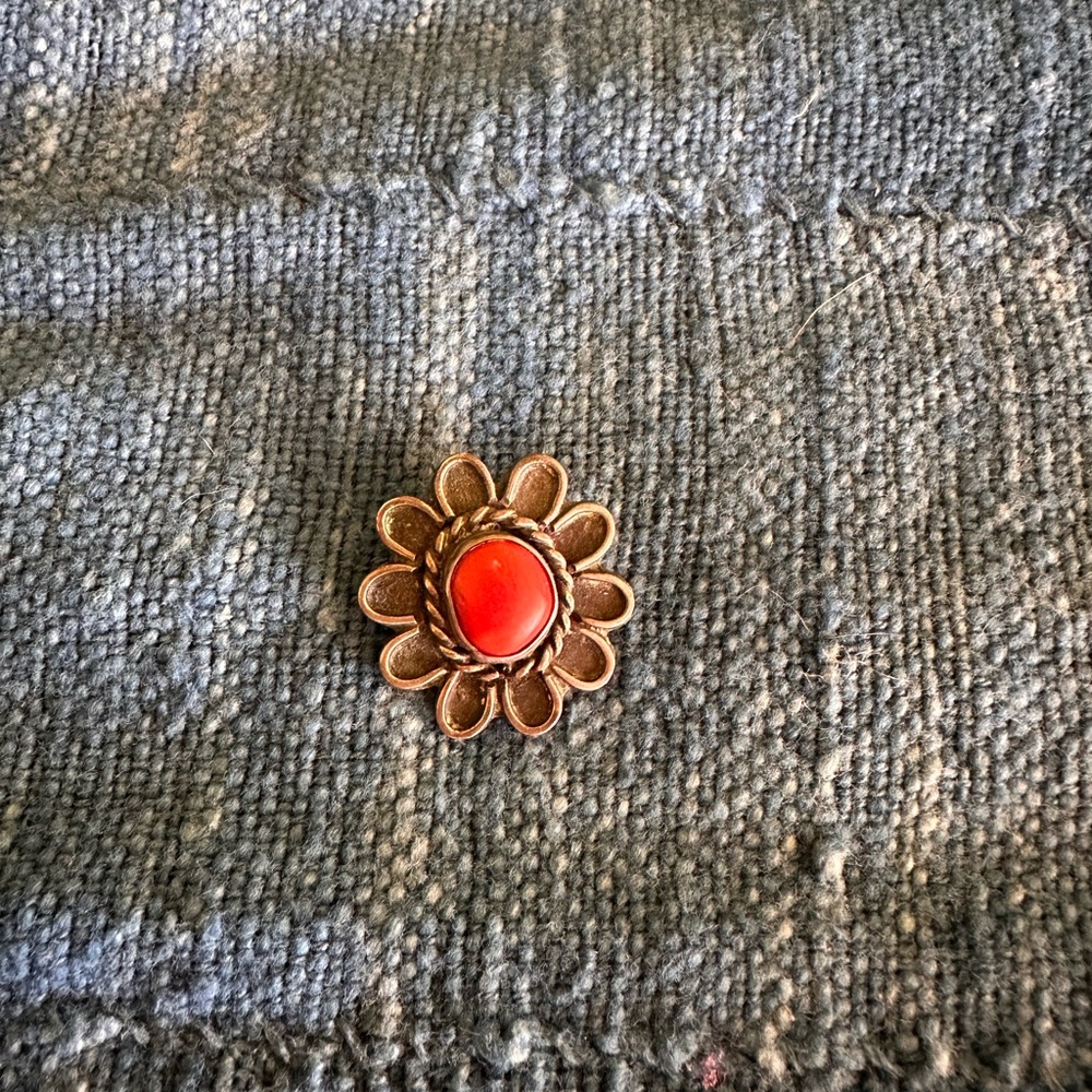Coral Native American Pendant